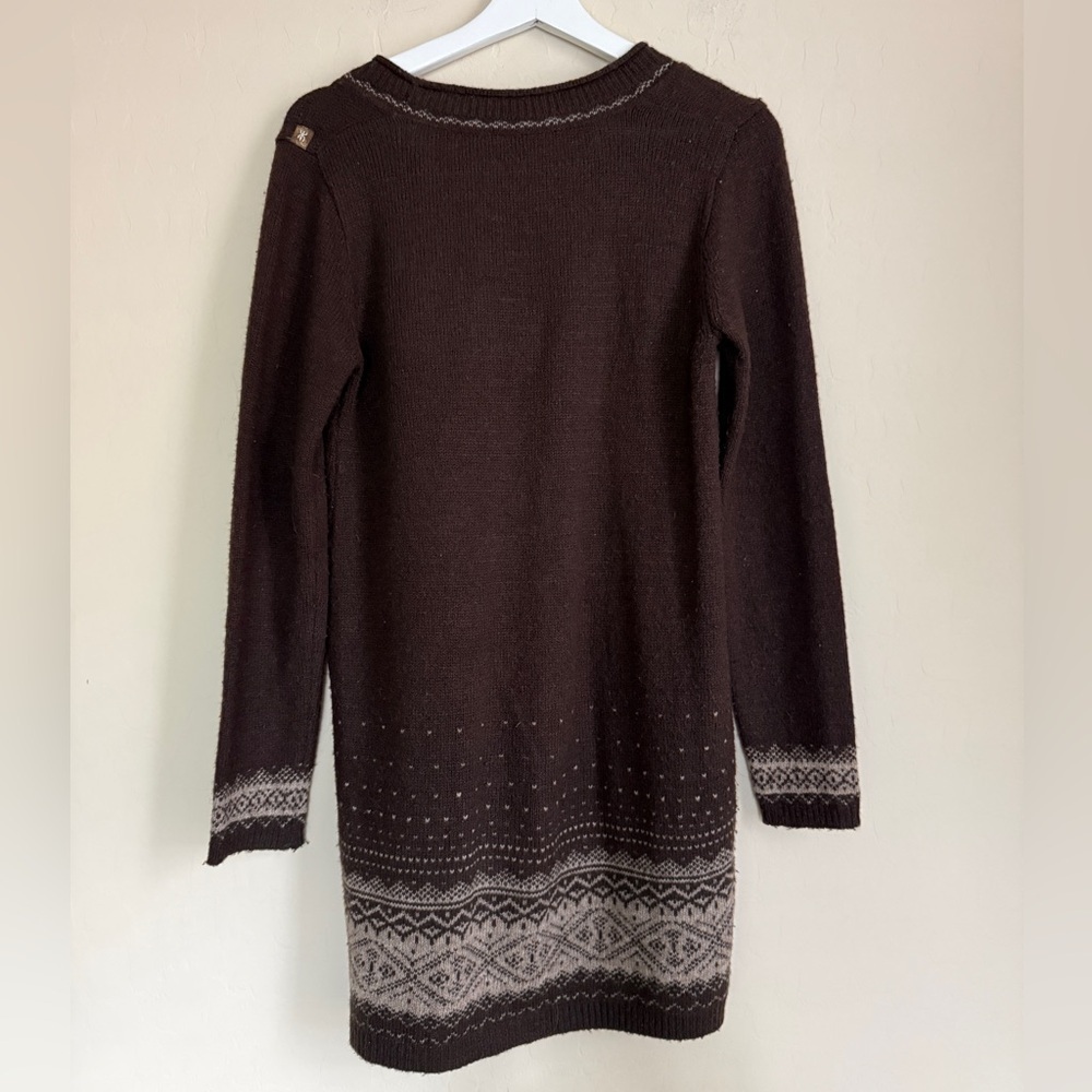 Thursday Island Fair Isle Patterned Women's Sweater Tunic Dress Small - Picture 4 of 7